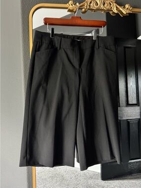 Express Black Tailored Wide-Leg Culottes